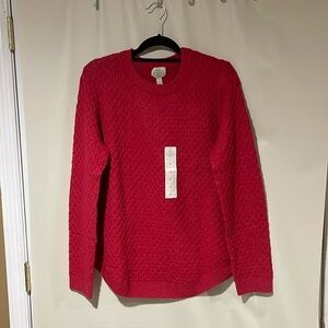 St John's Bay Women's Crew Neck Sweater Long Sleeve Large